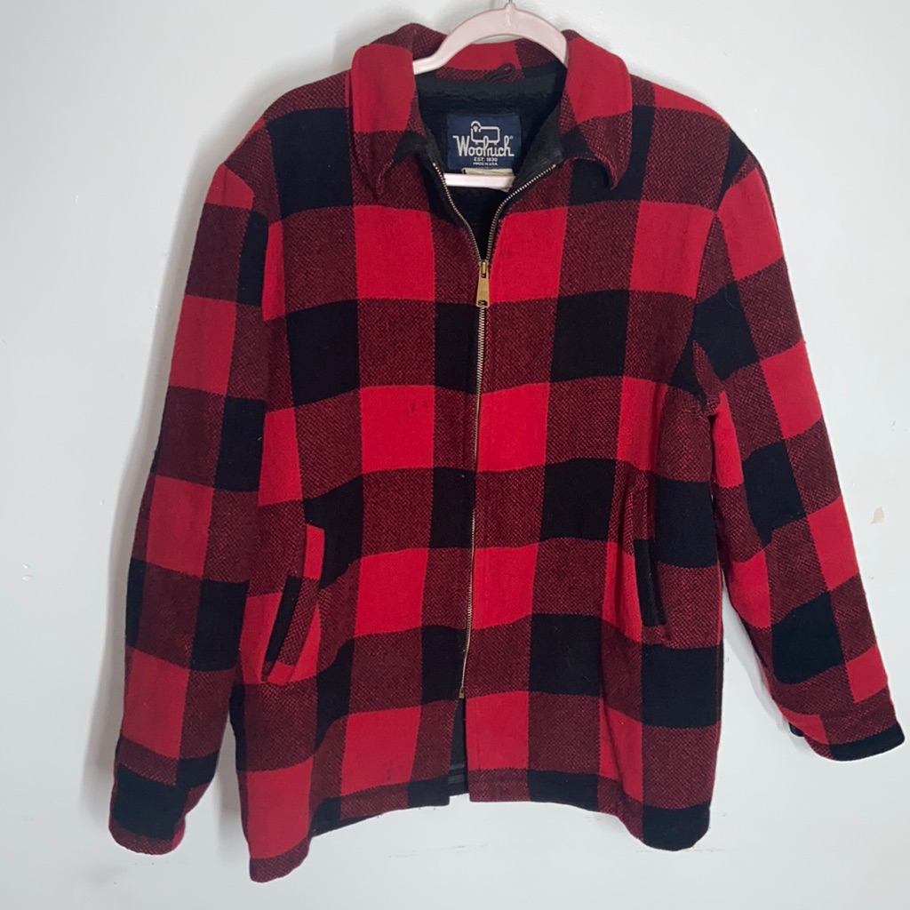 Vtg Woolrich Wool Hunting Jacket M